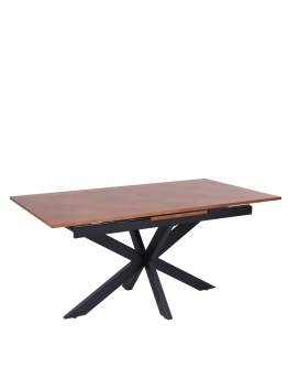 Stół rozkładany, prostokątny Pietro z jodełką, 160 cm - 200 cm, ciemny orzech