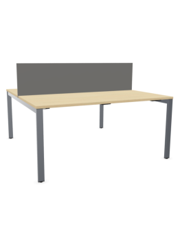 Dvojitý psací stůl s přepážkou SQart 2U I-Leg RC