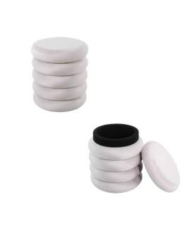 Taburet cu spațiu de depozitare Calvi Velvet bej deschis