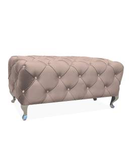 Taburet Hestia – béžový čalouněný