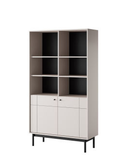 Regał z półkami Japandi (R104), kaszmir