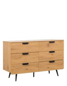 Komoda z szufladami Radis 120 cm (CD01), dziki dąb