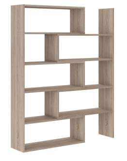 Regał z półkami otwarty Karol 01 Dąb Sonoma 138x110 cm
