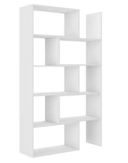 Regał Karol na książki wysoki 02 Biały 187x110 cm