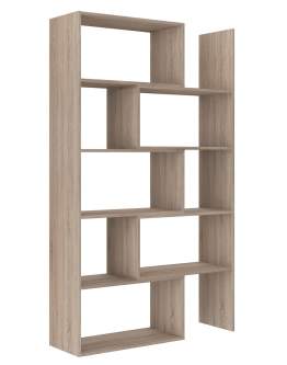 Regał otwarty wysoki Karol 02 Dąb Sonoma 188x110 cm