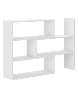 Regał Biały Otwarty Niski Karol 03 83x110 cm