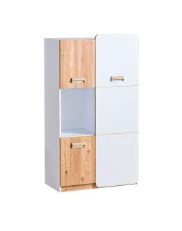 Niski regał młodzieżowy z półkami Lorento L5