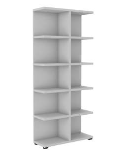 Otwarty Regał na książki More 05 Jasny Szary 184x83 cm