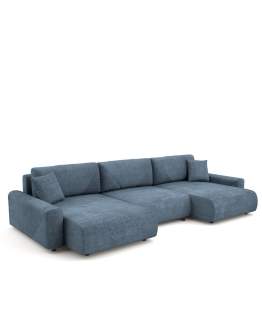 Narożnik U z funkcją spania i pojemnikiem 337 cm RimaNAR2