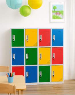Szafa skrytkowa socjalna do przedszkoli i szkół Rio Color