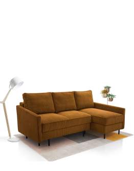 Rohová rozkládací sedací souprava Robin