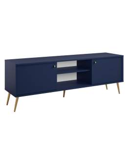 Szafka RTV niebieska 156 cm Rose 08 (ID:246664, R6-U18004/U18004-08-B)