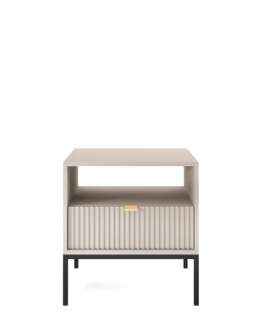 Szafka nocna Nova (S54), kaszmir/czarny (3065) - OUTLET