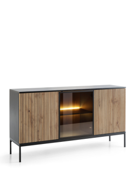 Komoda trzydrzwiowa Sento (K154), dąb wotan (2604) - OUTLET