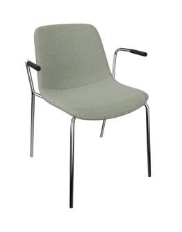 Sitari krzesło ramowe tapicerowane 4L z podłokietnikami