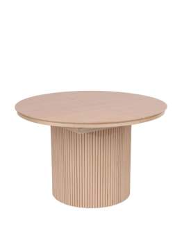 Stół rozkładany, okrągły Sorrento z lamelami, 120cm - 160 cm, naturalny dąb (3312) - OUTLET
