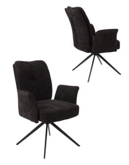 Scaun de dining Stanley negru