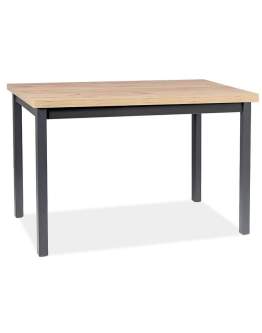 Stół Adam Dąb Artisan, Czarny 100x60 cm