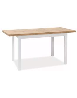 Stół Adam 120 (160)x 68 Dąb Lancelot, Biały Mat