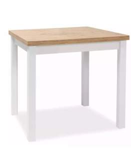 Stół Adam Dąb Lancelot, Biały Mat 80x80cm