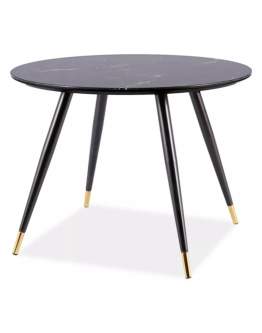 Stół Cyryl II czarny okrągły 100 cm