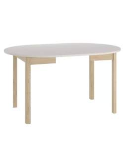 Masă rotundă extensibilă Dante cașmir și stejar cremona