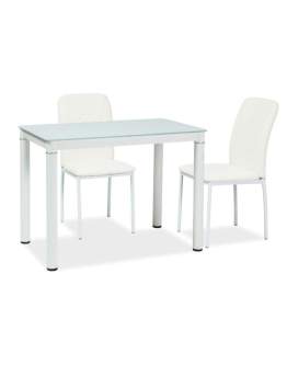 Skleněný stůl Galant Bílý 100x60 cm
