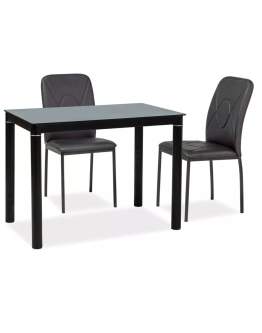 Stół Szklany Galant Czarny 100x60 cm