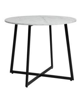 Okrągły Stół Luna Biały, Efekt Marmuru