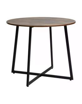 Okrągły Stół Luna Brąz Rustykalny