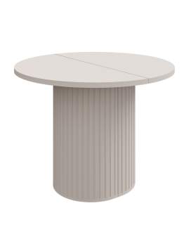 Stół rozkładany Ovalio Beż Piaskowy 100(188)x100 cm