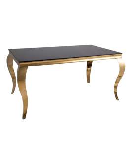 Stół Prince Czarno - Złoty 150x90 cm