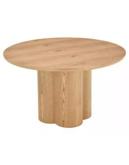Masă de dining rotundă Rosalia, stejar natural (120 cm)