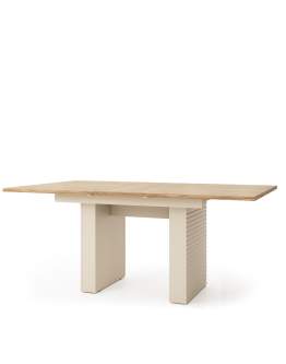 Masă de dining extensibilă Tila Ti6 cașmir (140-185 cm)