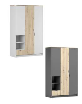 Szafa Joy 3D – trzydrzwiowa z półkami i szufladą