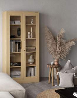 Vitrină înaltă Amelia Fresh Style bej