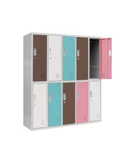 Kovová školská skrinka Bartuś, pastel (1490)