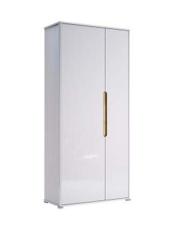 Szafa do przedpokoju 90 cm biały połysk Stella (SL-122-WB)