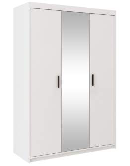 Szafa Elena 3D1L WH03 z lustrem biała