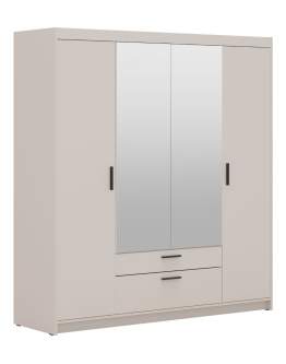 Szafa Elena 4D2S BP04 z lustrem beż piaskowy