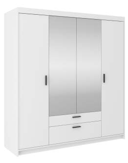 Szafa Elena 4D2S WH04 z lustrem biała