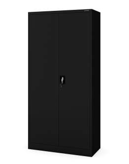 Biurowa szafa metalowa JAN: czarna 90x185 cm (1058)