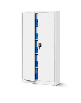 Biurowa szafa metalowa JAN: biała 90x185 cm (592)