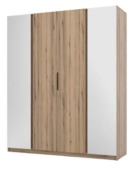 Szafa 4-drzwiowa z lustrami Kaja EV/EV 2 Lustro, 2F Dąb Evoke