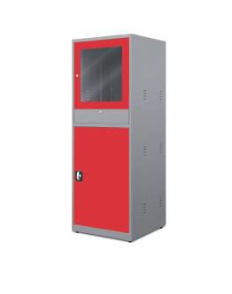 Szafa komputerowa Steve: antracytowo-czerwona (1487)