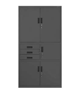 Dulap metalic Filip II cu seif, antracit