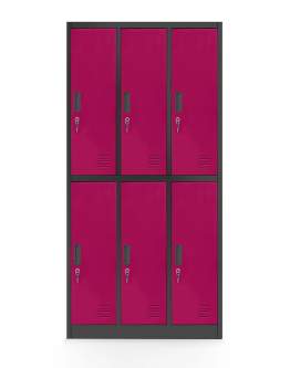 Dulap Igor antracit-fucsia