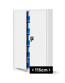 Dulap metalic Jan II alb (115x185 cm)