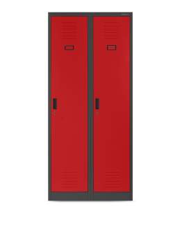 Szafa ubraniowa Kacper 80x180: antracytowo-czerwona (941)