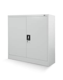 Metalowa szafa z półkami BEATA: szara (41)